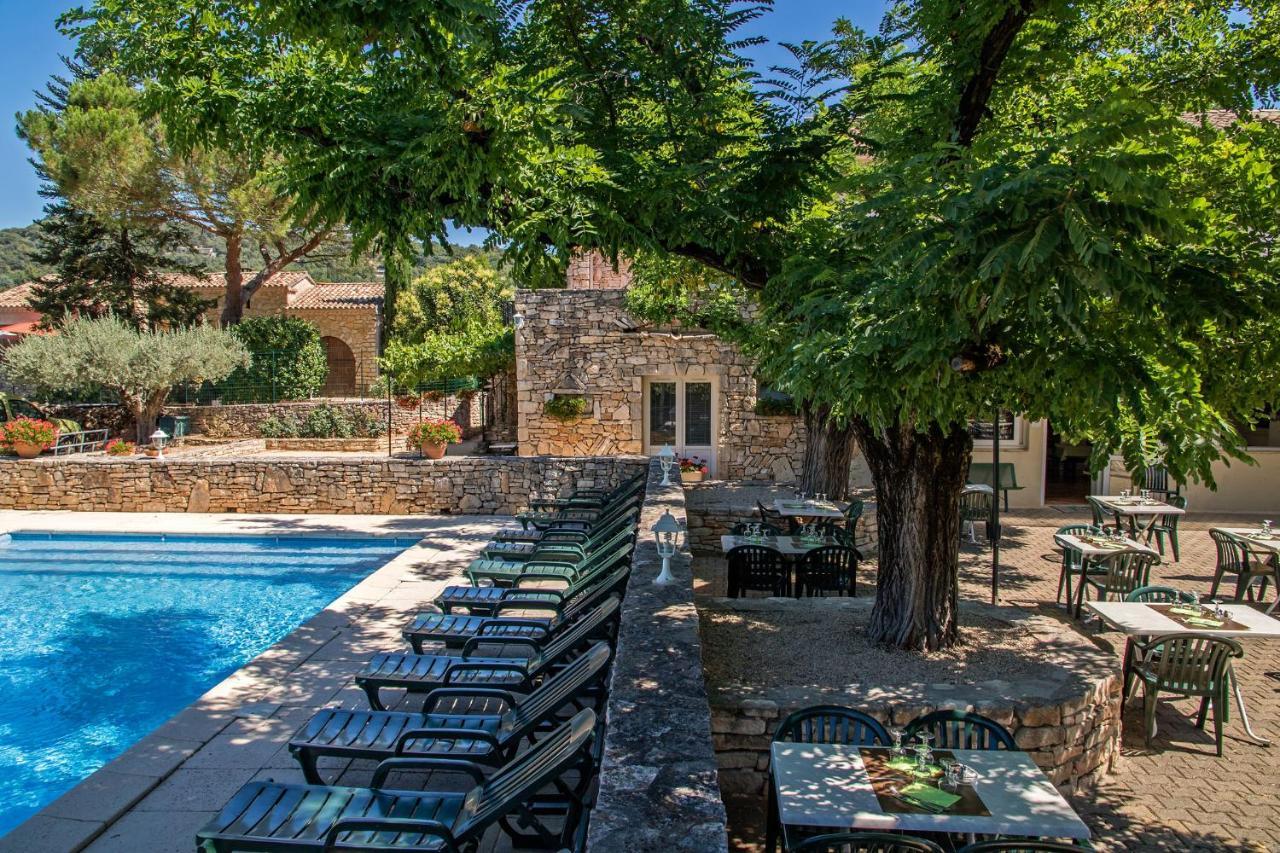 Logis Hotel Restaurant L'Escarbille Saint-Martin-dʼArdèche Eksteriør billede